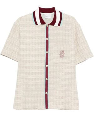 Drole de Monsieur Tweed Shirt - White