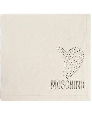 Moschino Écharpe À Sequins Motif Cœur - Natural