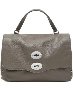 Zanellato Postina Studded Turn-Lock Tote Bag - Grey