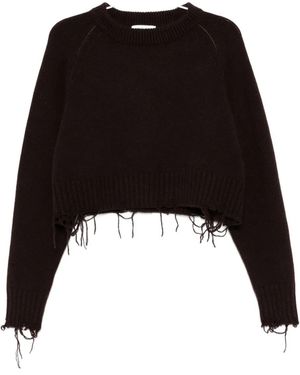 Low Classic Pull En Maille Côtelé - Noir