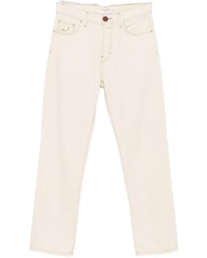 Jacob Cohen Logo-Patch Straight-Leg Jeans - White