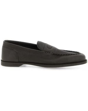 John Lobb Pace Leather Loafers - Black
