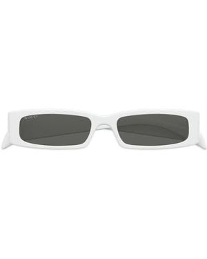 Gucci Gafas de sol con logo estampado - Blanco