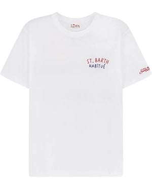 MC2 Saint Barth Portland Graphic-Print T-Shirt - White