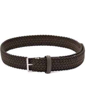 Anderson's Ceinture À Design Tressé - Noir