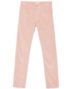 Jacob Cohen Bard Corduroy Skinny Trousers - Pink