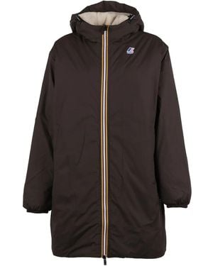 K-Way Zip-Fastening Hooded Jacket - Black