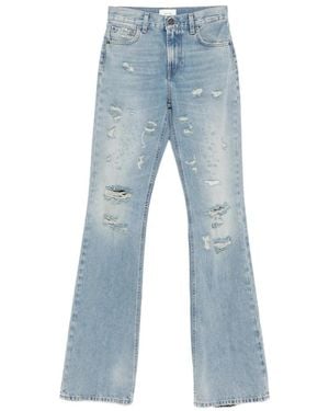 Haikure Flora Broken Celestial Ripped Jeans - Blue