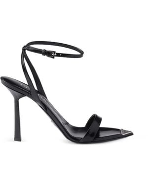 Prada Brushed Leather Sandals - White