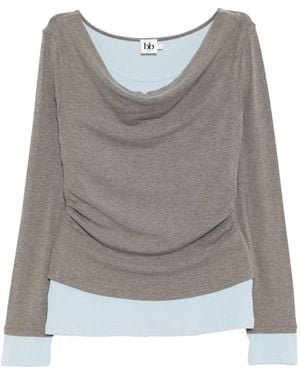 B+ AB Double-Layered Top - Grey