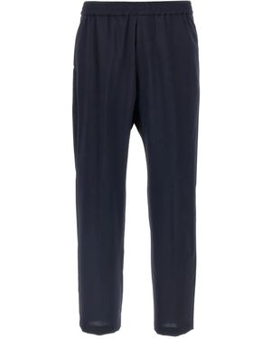 Barena Pantalones Bativoga con cinturilla elástica - Azul