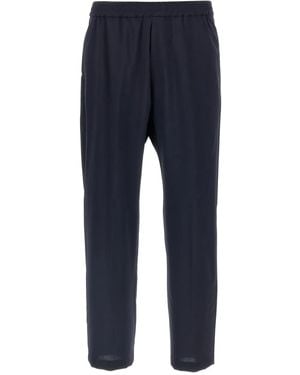 Barena Bativoga Pleated Elastic-Waistband Trousers - Blue