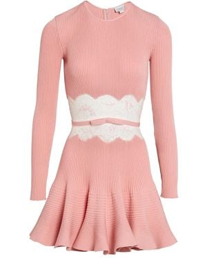 Giambattista Valli Minikleid Mit Spitzendetail - Pink