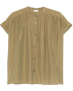 Roberto Collina Half-Button Short-Sleeve Shirt - Green