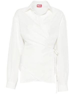 DIESEL Blouse À Design Cache-Cœur - White
