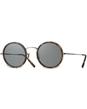 Eyevan 7285 E-0512-E Round-Frame Sunglasses - Metallic