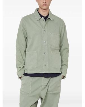 Officine Generale Ely Workwear-Style Shirt Jacket - Green