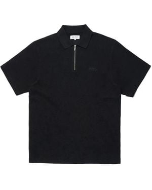 Edwin Rick Logo-Embroidered Polo Shirt - Black