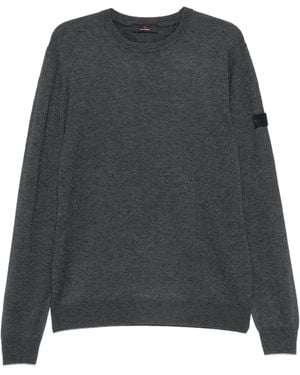 Peuterey Logo-Patch Crew-Neck Sweater - Gray