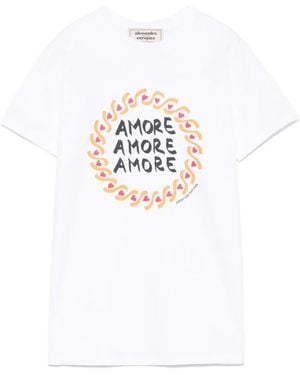 ALESSANDRO ENRIQUEZ プリント Tシャツ - ホワイト