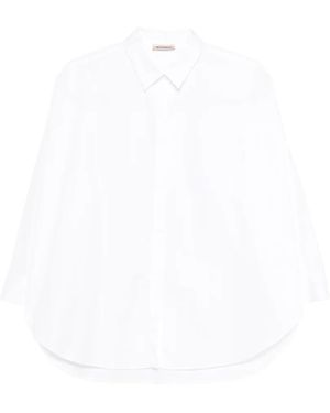 24 BLOOMING Chemise À Col Oversize - Blanc