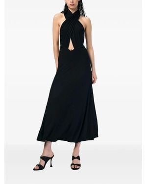 ANDRA ANDREESCU Selene Crossover Backless Maxi Dress - Black