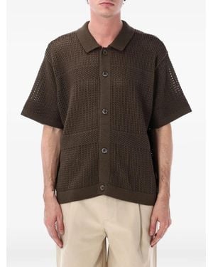 Obey Zach Waffle Knit Shirt - Black