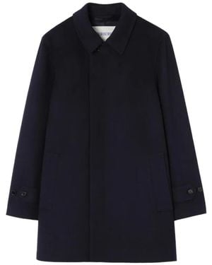 Burberry Abrigo Largo De Cachemira - Azul