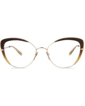 Pomellato Cat-Eye Frame Glasses - Metallic