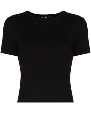 Ksubi Short-sleeved Cropped T-shirt - Black