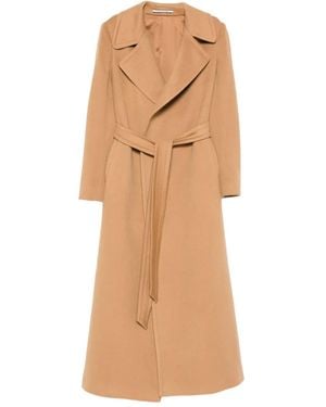 Tagliatore Melody Belted Coat - Natural
