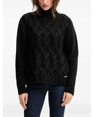 Silvian Heach Jersey con cuello vuelto - Negro