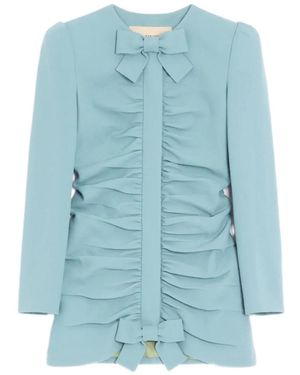 Valentino Garavani Crispy Light Wool Jacket - Blue