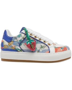Kurt Geiger Southbank Tag Strass-Embellished Trainers - Blue