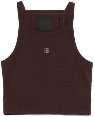 Givenchy Cropped Tank Top - Purple