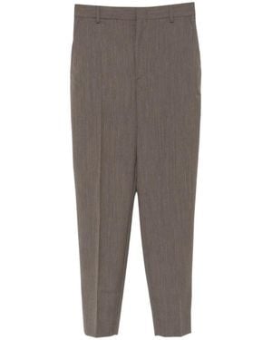 Moschino Pressed-Crease Tailored Pants - Gray