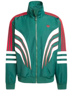 adidas Atlanta Logo-Embroidered Track Top - Green