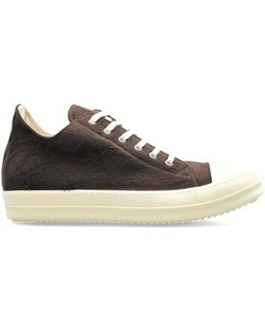 Rick Owens Sneakers Con Pelliccia - Nero