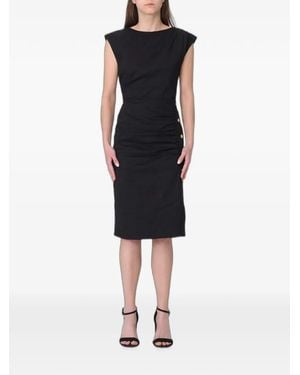 Pinko Alissa Ruched Midi Dress - Black