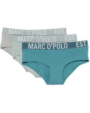 Marc O' Polo Set De Tres Calzoncillos Con Logo En La Cinturilla - Azul