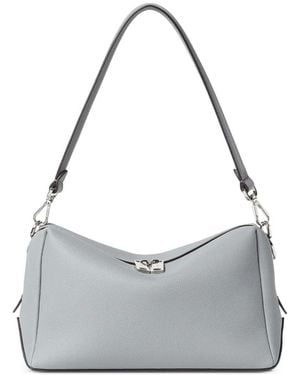 Fendi Medium Lui Leather Messenger Bag - Grey