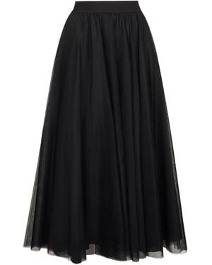 Blanca Vita Elasticated-waistband skirt - Negro