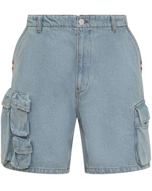 AMISH Bermuda Cargo Shorts - Blue