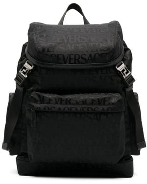 Versace ヴェルサーチェ オールオーバー ネオ バックパック - ブラック