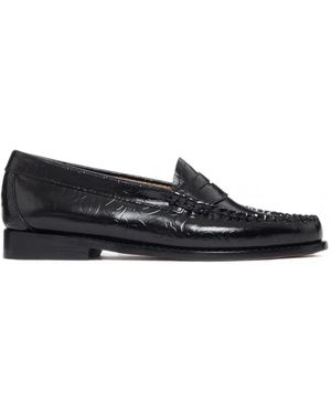 G.H. Bass & Co. Weejuns Embossed Loafers - White
