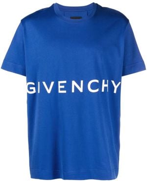 Givenchy T-Shirt Mit Logo-Print - Blau