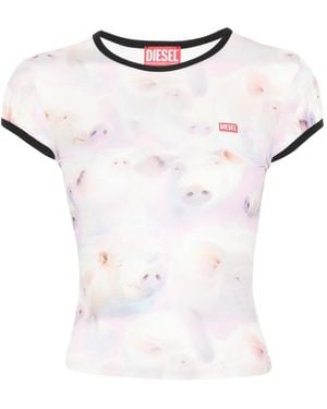 DIESEL T-Unkp Printed T-Shirt - White