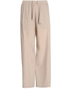 Herno Drawstring Straight-Leg Trousers - Natural