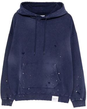Neighborhood Damaged Hoodie - Blue