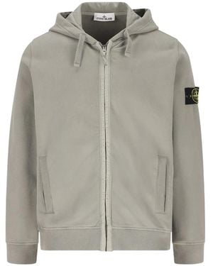Stone Island Compass-badge hoodie - Gris